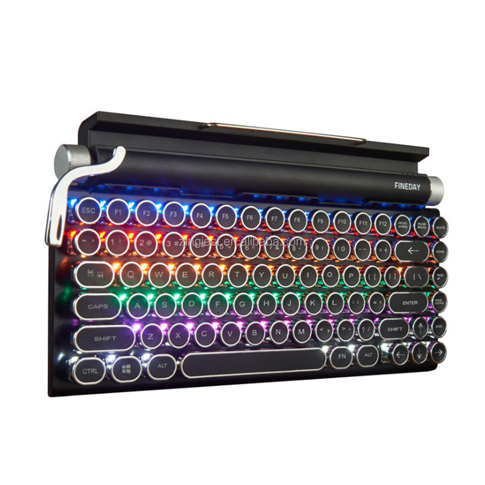 Retro Typewriter-Style Wireless Keyboard