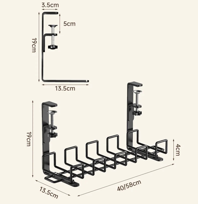 Clamp-On Under Desk Organozer