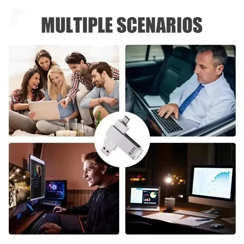 USB 3.2 Dual-Connector Flash Drive (Type-C & USB-A)