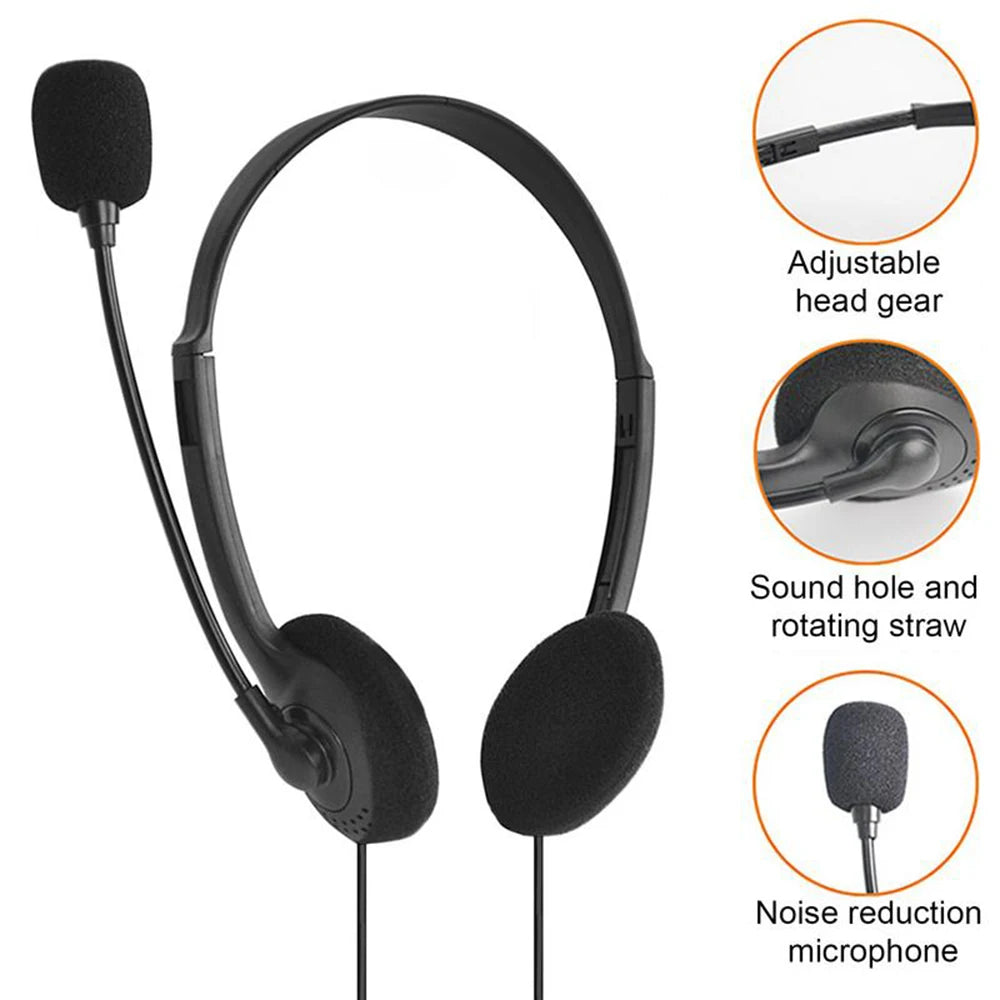 ClearCall Lightweight Office Headset (Noise Reduction)