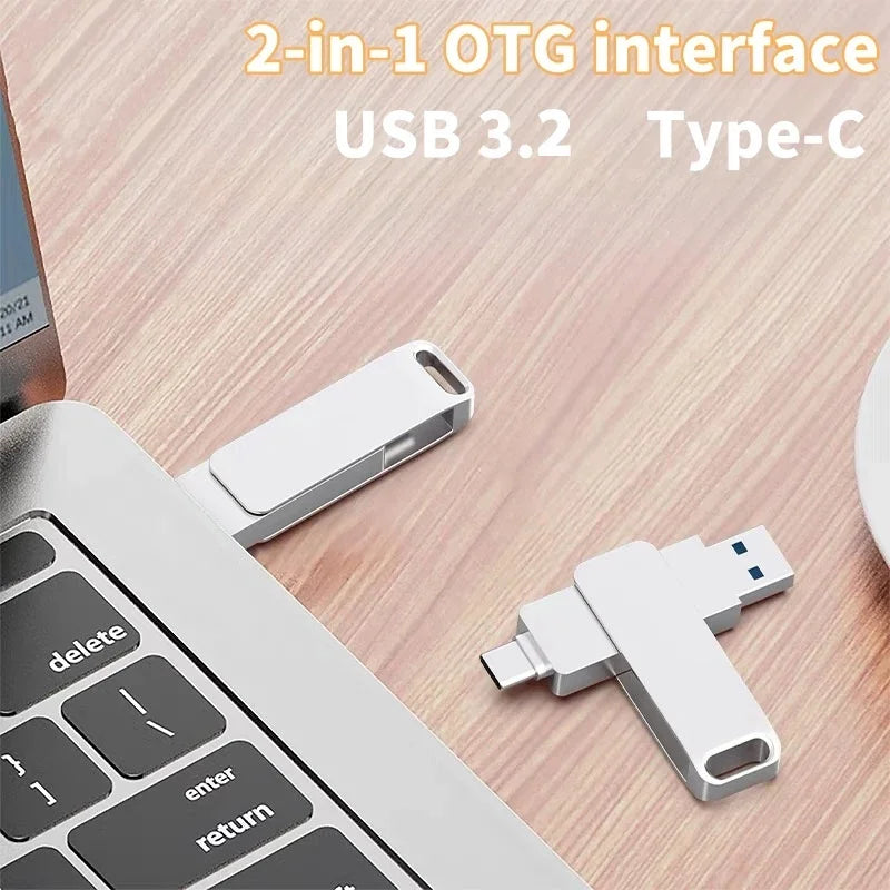 USB 3.2 Dual-Connector Flash Drive (Type-C & USB-A)