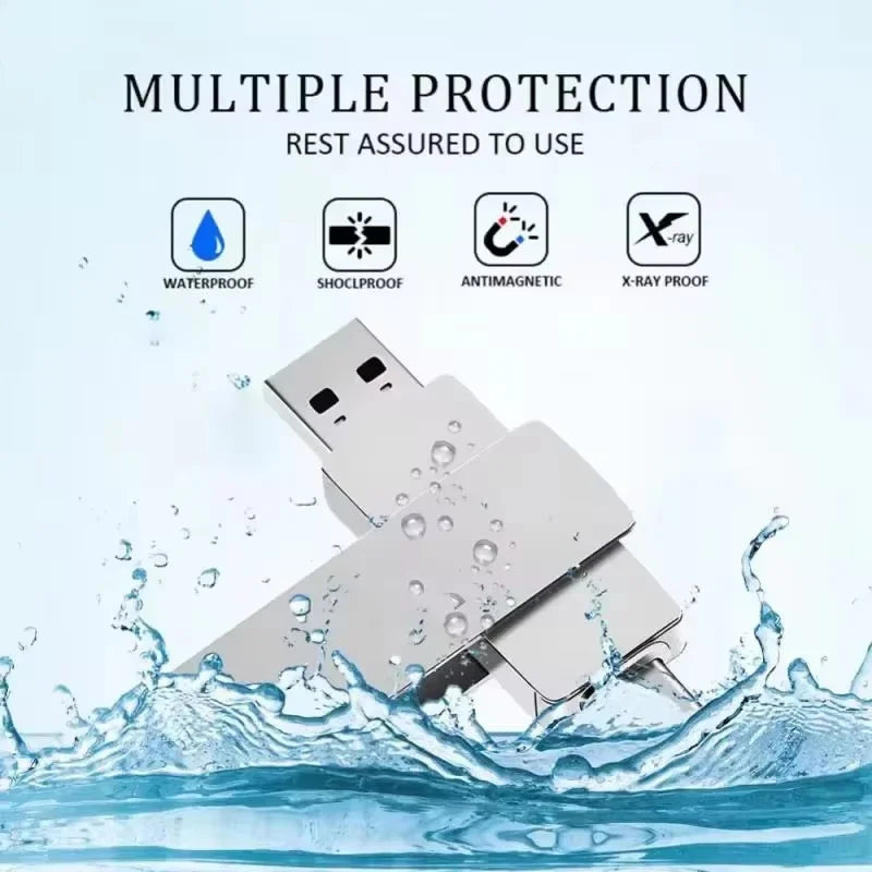 USB 3.2 Dual-Connector Flash Drive (Type-C & USB-A)