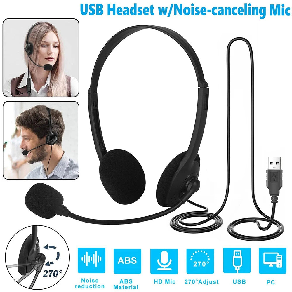 ClearCall Lightweight Office Headset (Noise Reduction)