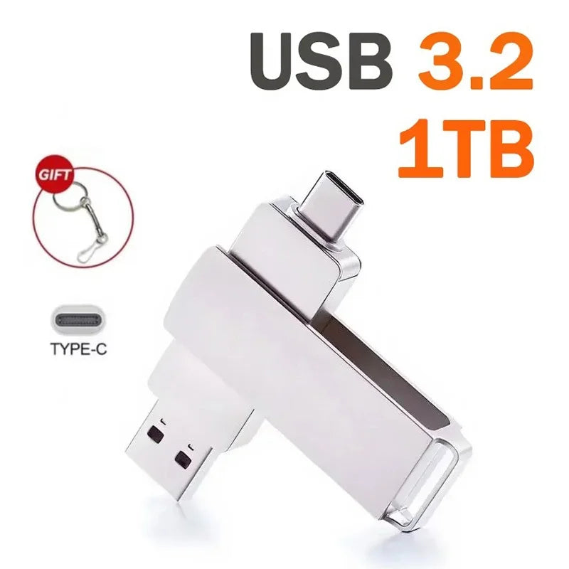 USB 3.2 Dual-Connector Flash Drive (Type-C & USB-A)